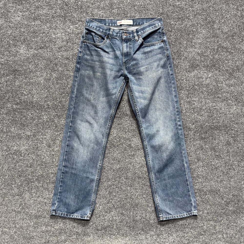 Levi's Jeans Boys 18 Regular 29x28 Blue 505 Regular Straight Denim Casual